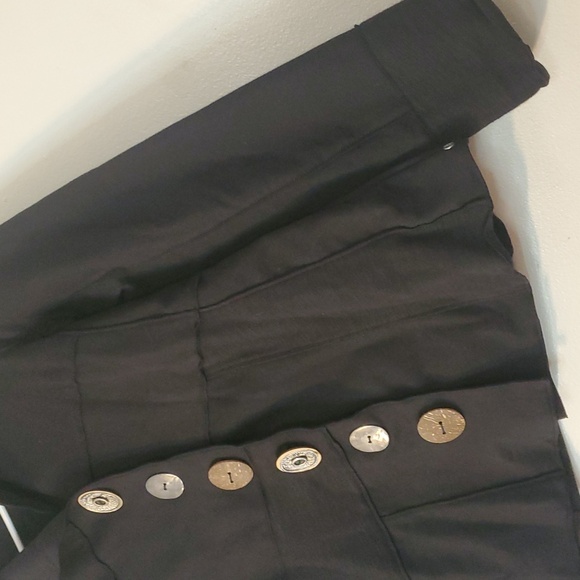 Neon Buddha Black 6 Button Sweater Blazer Size XS Lagenlook Art To Wear Cotton - Picture 2 of 11